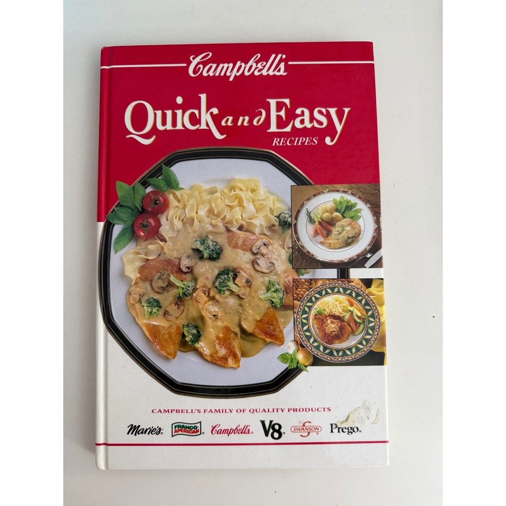 Campbells Quick and Easy Recipes Hardcover Cookbook 1995 ISBN 0517103370